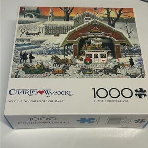 Charles Wysocki Twas' The Twilight Before Christmas 1000 piece Puzzle